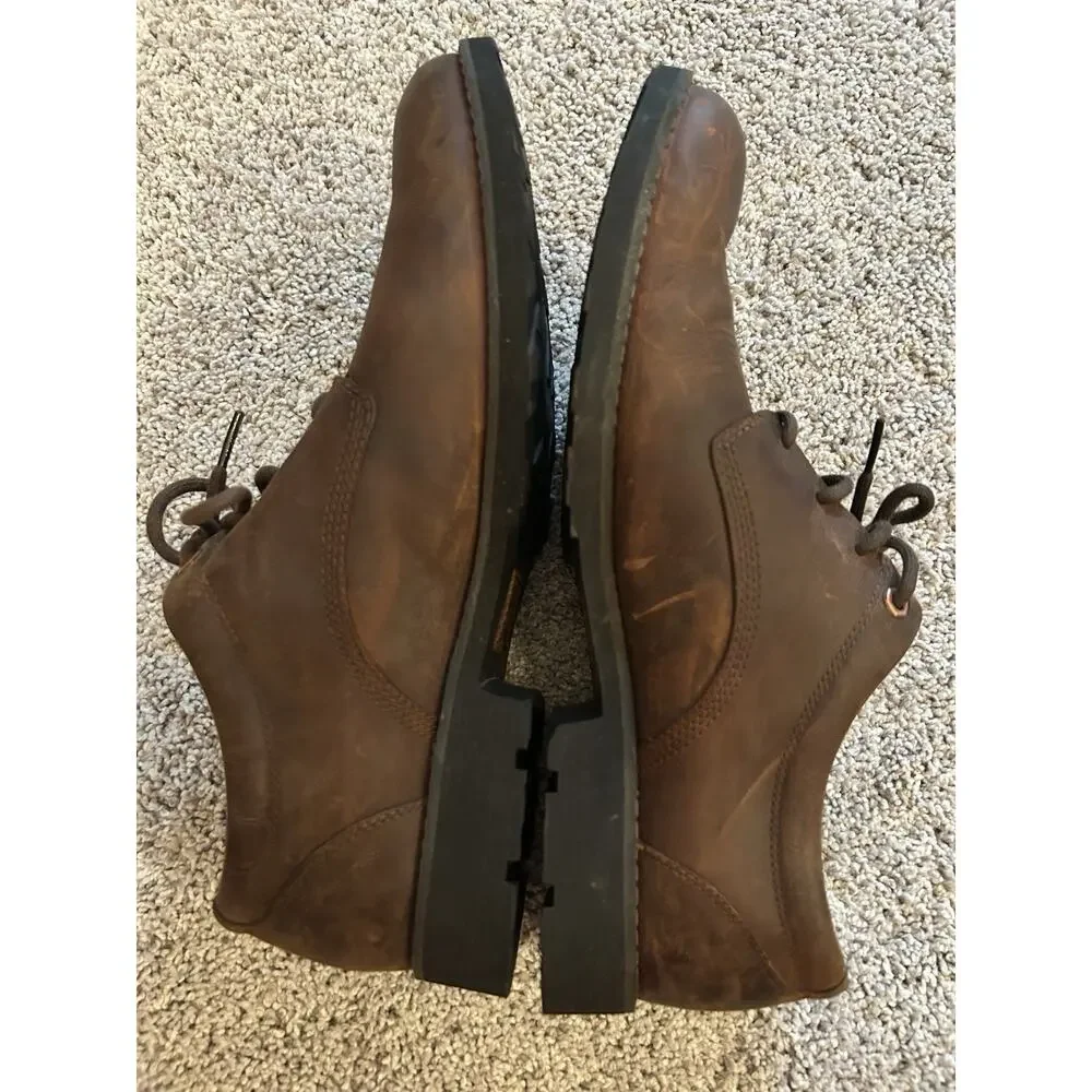 Timberland Brown Leather‎ Casual Dress Shoes Lace Up Oxfords Comfort